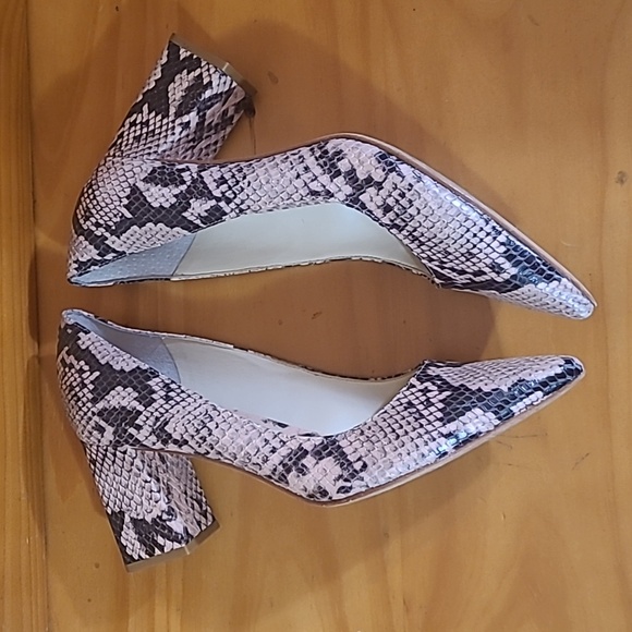 Marc Fisher Ltd Python Print Block Heels - Picture 8 of 13